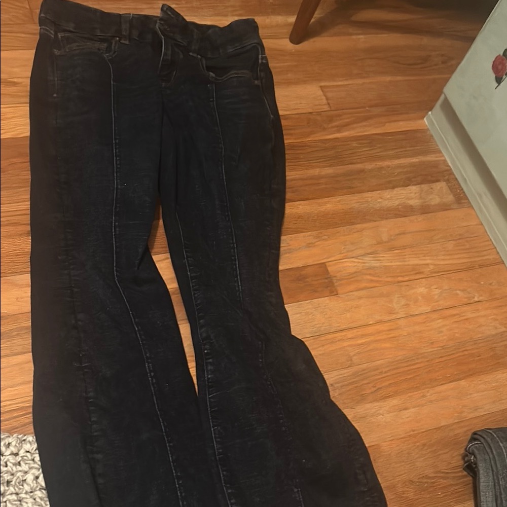American Eagle Outfitters Black Straight Leg Jeans